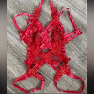 Red Lace Body Cage